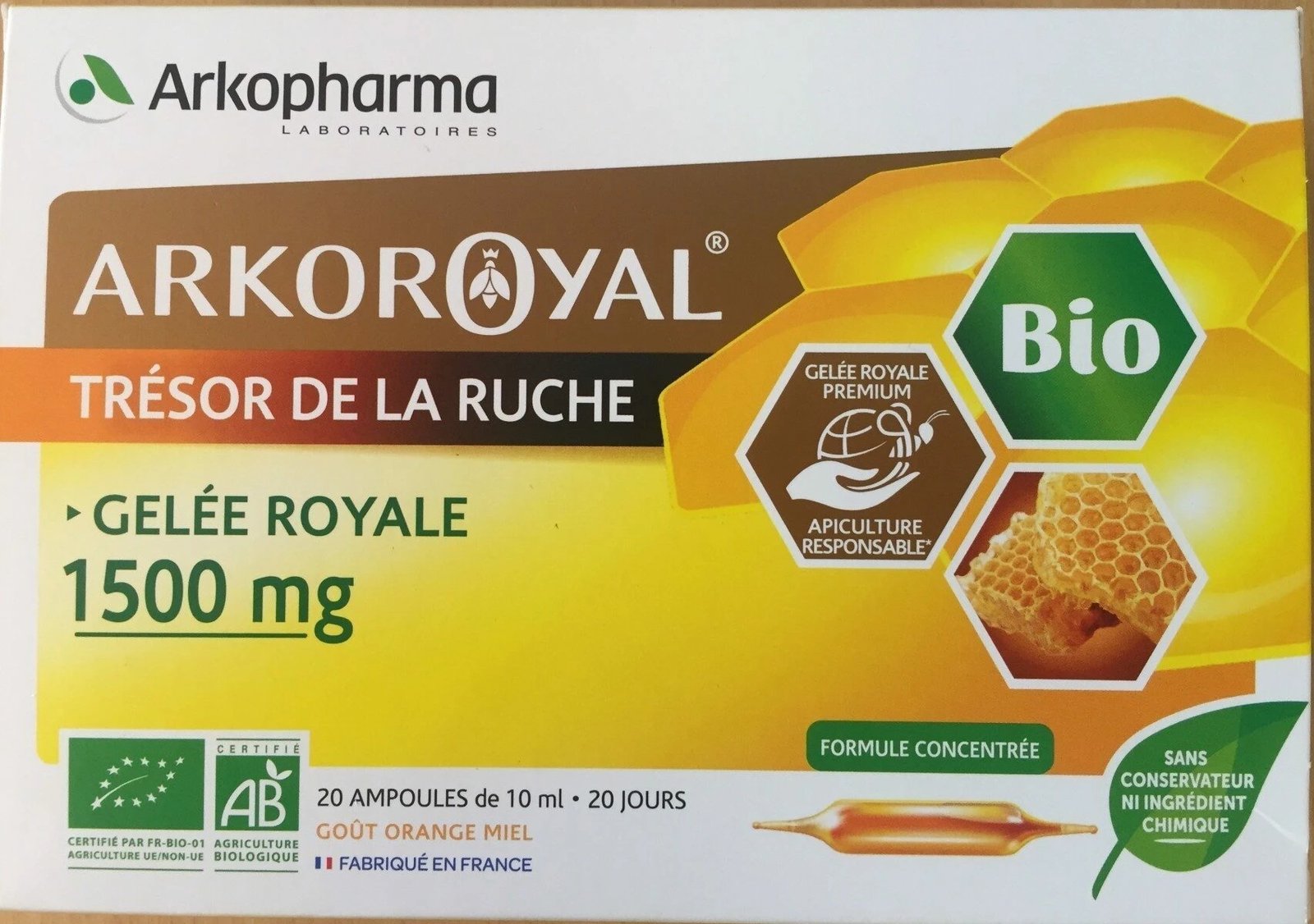 Qumësht blete bio ARKOROYAL, 1500 mg