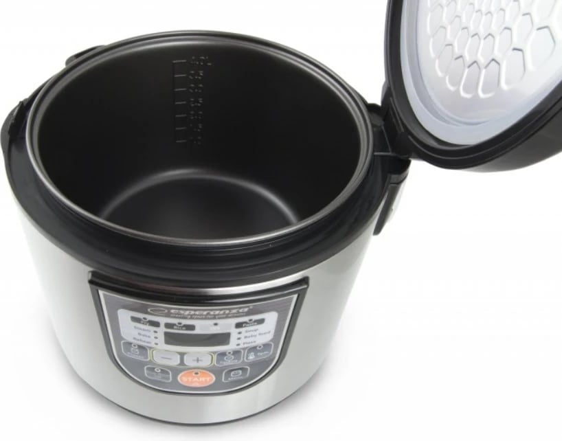 Tenxhere multifunksionale Esperanza EKG011, 5 L, 860 W, e zezë/argjend