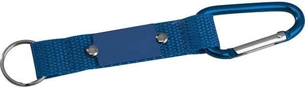 Mbajtëse çelësash MACMA me karabinë dhe rrip, Blu