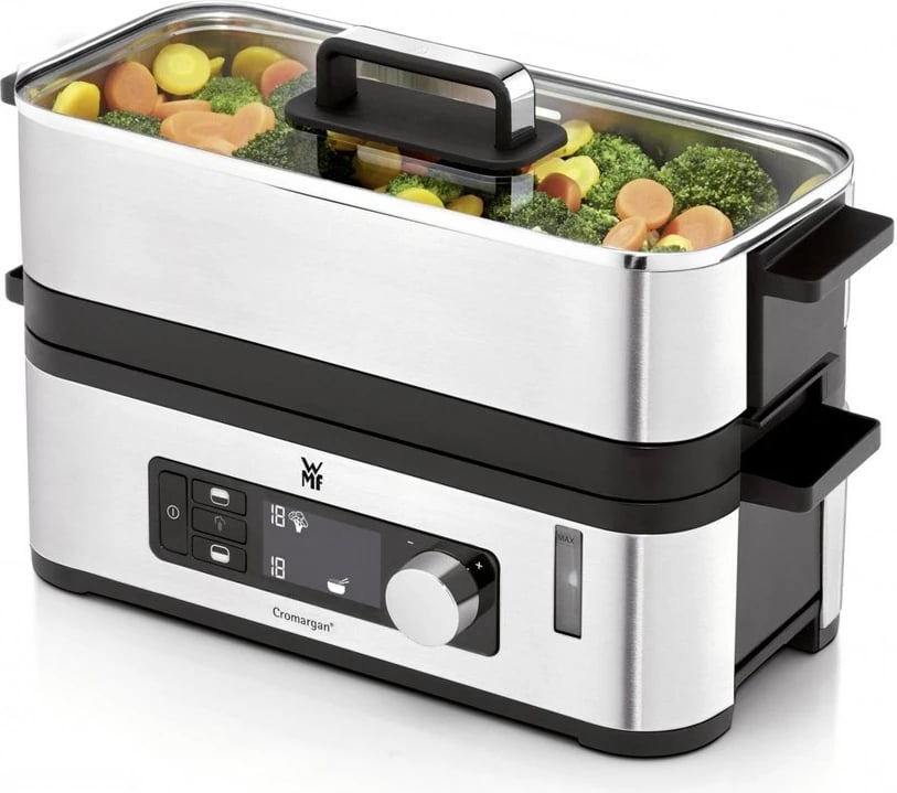 Avullore WMF KITCHENminis 0415090011, 2 shporta, 900 W, E zezë, Inoks