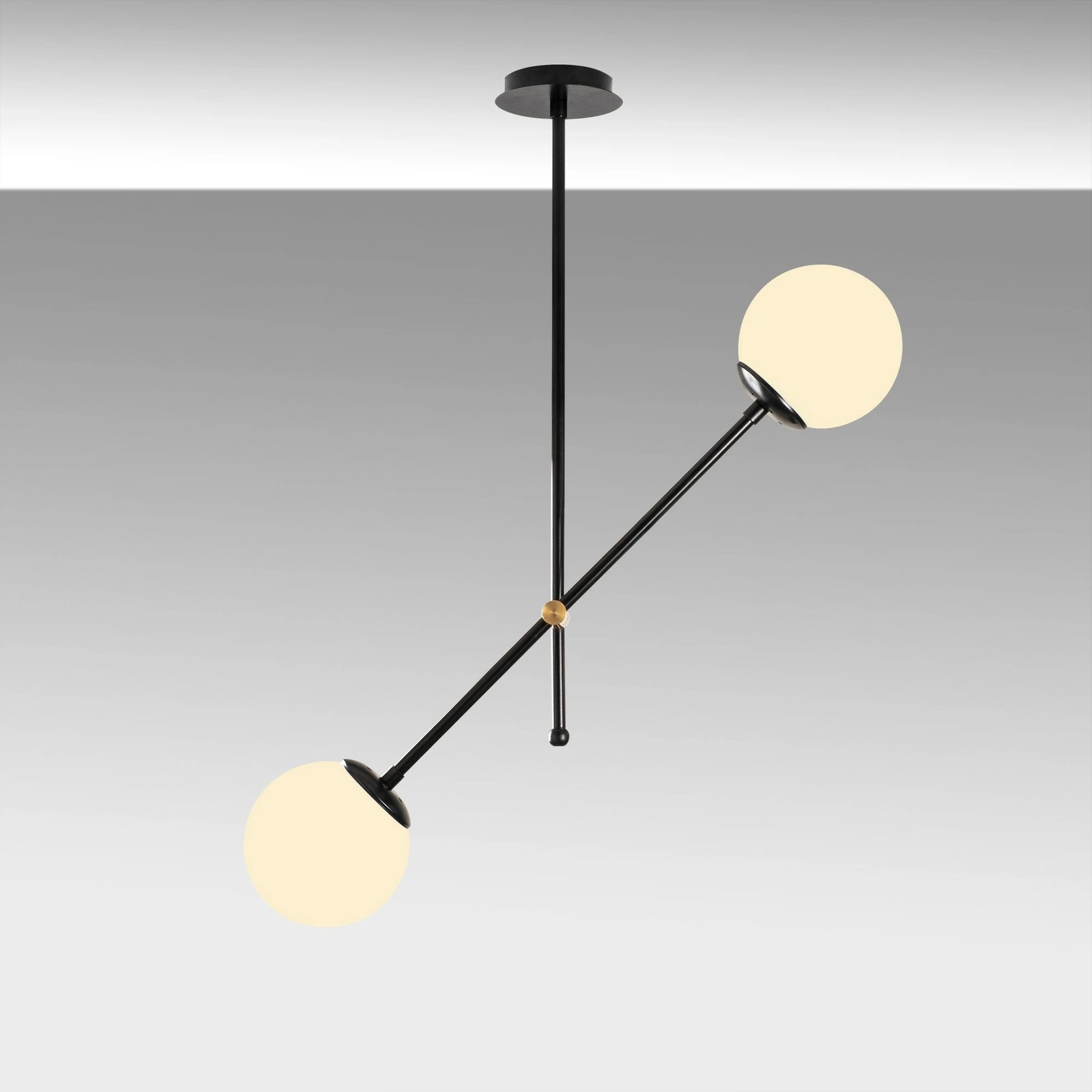 Llambë tavani Opviq, Best - 636 - S, e zezë dhe e bardhë