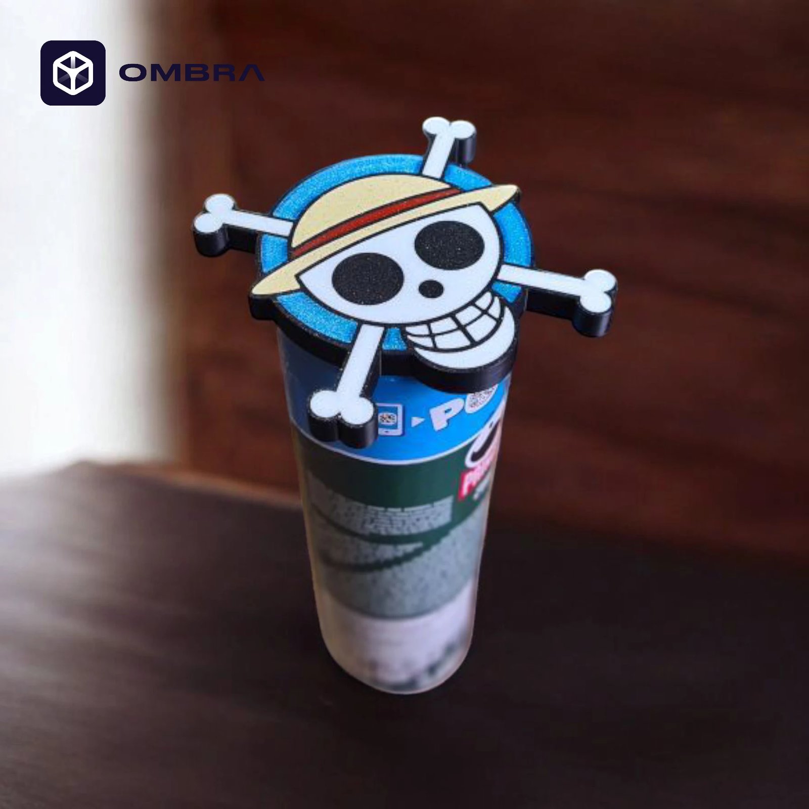 Dekor si mbajtëse për snacks, në stil të dizajnit "One Piece", e zezë