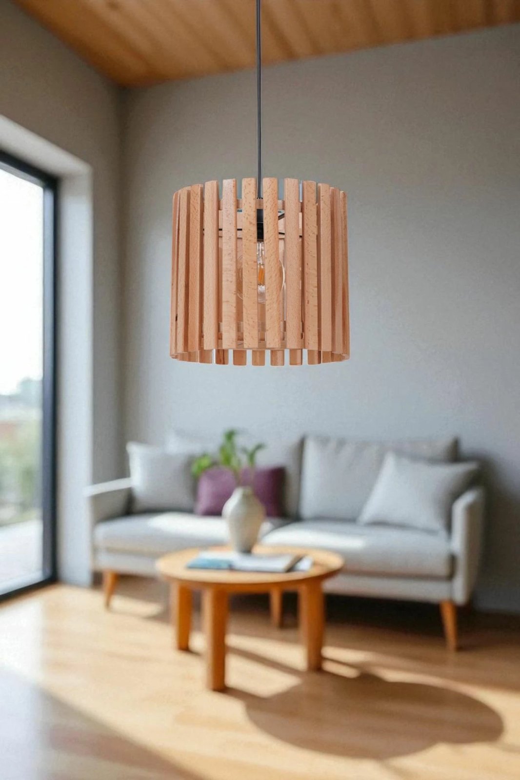 Llambë tavani Opviq, ngjyrë lis dhe e zezë, 9075-7