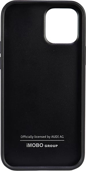 Mbështjellës Audi Synthetic Leather për iPhone 12/12 Pro 6.1", i zi