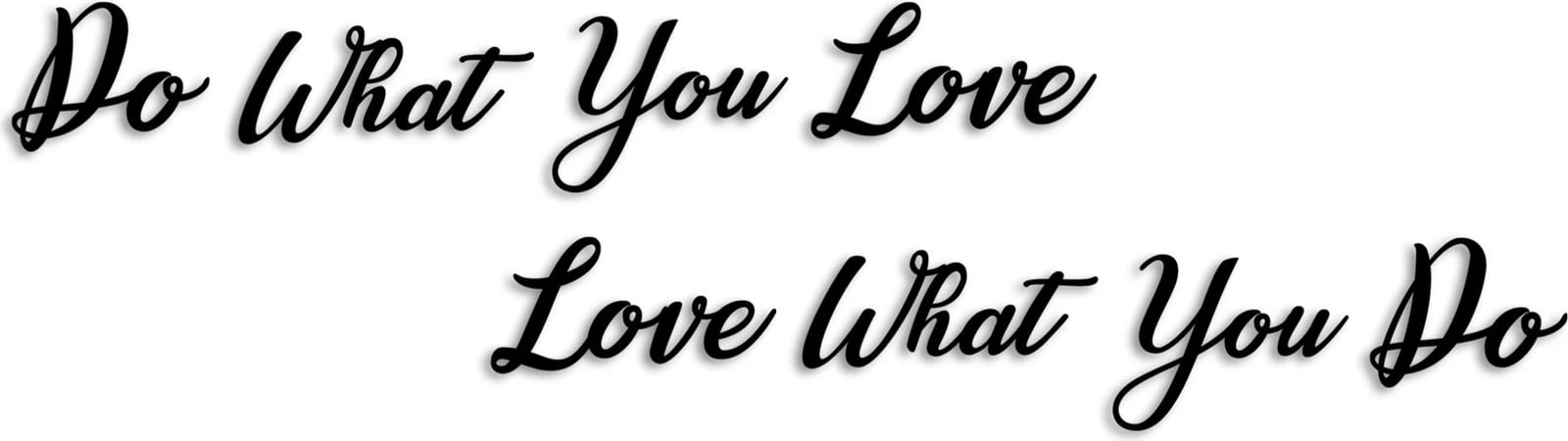 Aksesor dekorativ metalik për mur, Wallity, Do Love Love Do