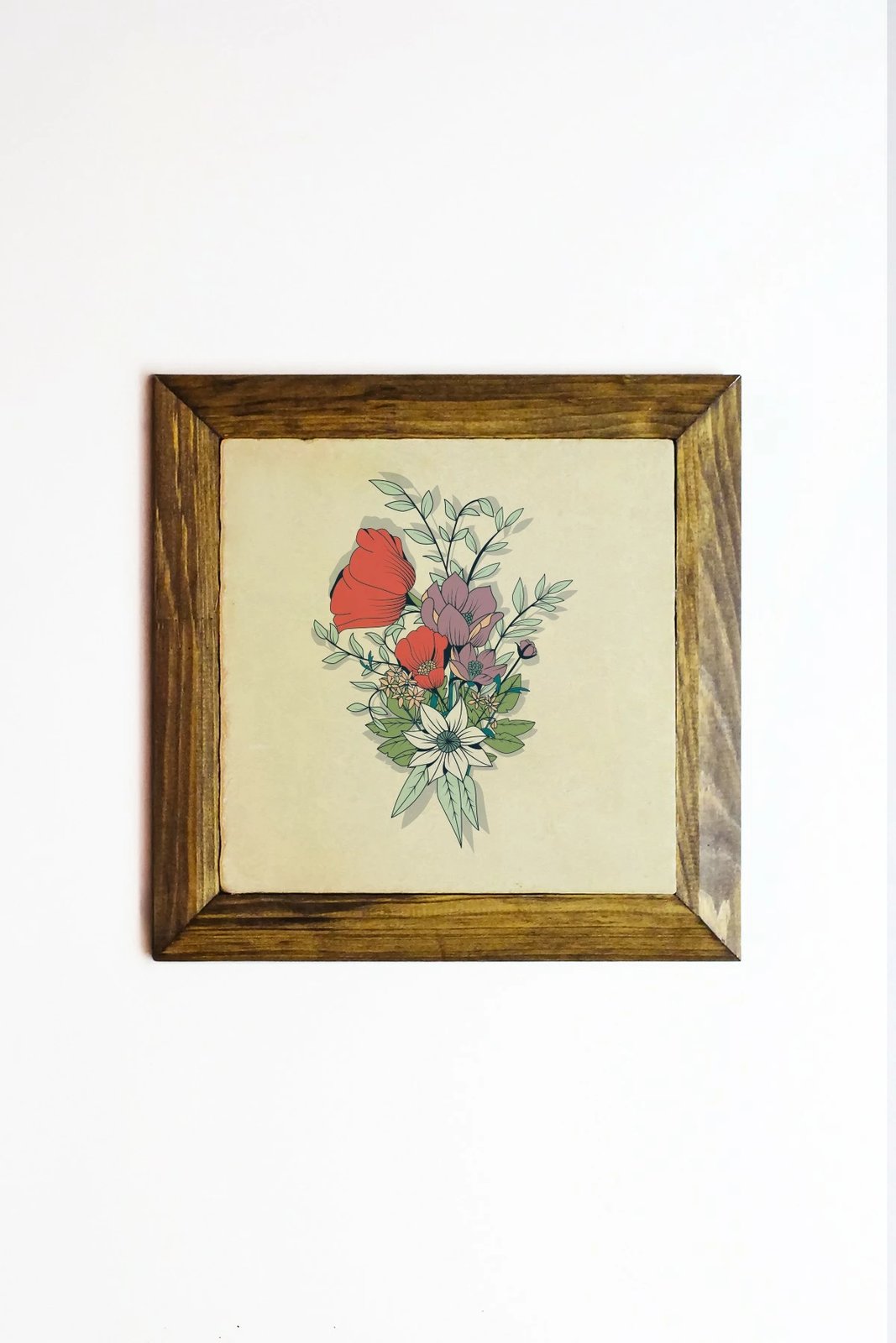 Pikturë dekorative me kornizë, Wallity, Ersytastablo18 - 26, shumëngjyrëshe, 26x26cm