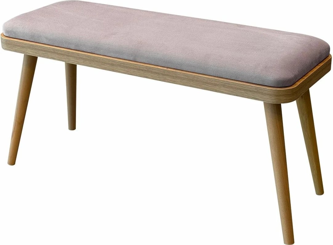 Set tavolinë me karrige për ngrënie, zgjatues, 6 pjesë, Skye Decor, Vina Mini 03 0701, ngjyrë lisi, Soho gri