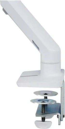 krah tavoline për monitor, Ergotron HX Desk Monitor Arm 45-475-216/45475216, deri 42" 19 kg, i rrotullueshëm me anje dhe rregullim lartësie, i bardhë, set montimi