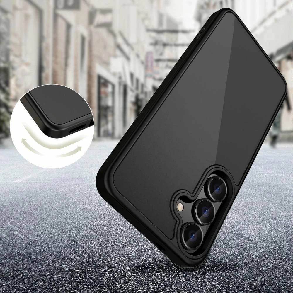 Mbështjellës Tech-Protect MagMat për Samsung Galaxy A26 5G, i zi, gjysmë-transparent