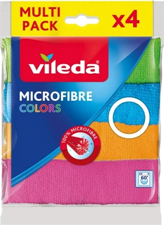 Set-leckë Vileda, 4 copë, mikrofibër