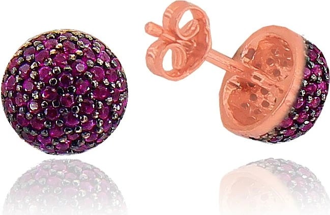 Vathë argjendi Jumeon, ngjyrë rozë e artë dhe fuchsia, 3124