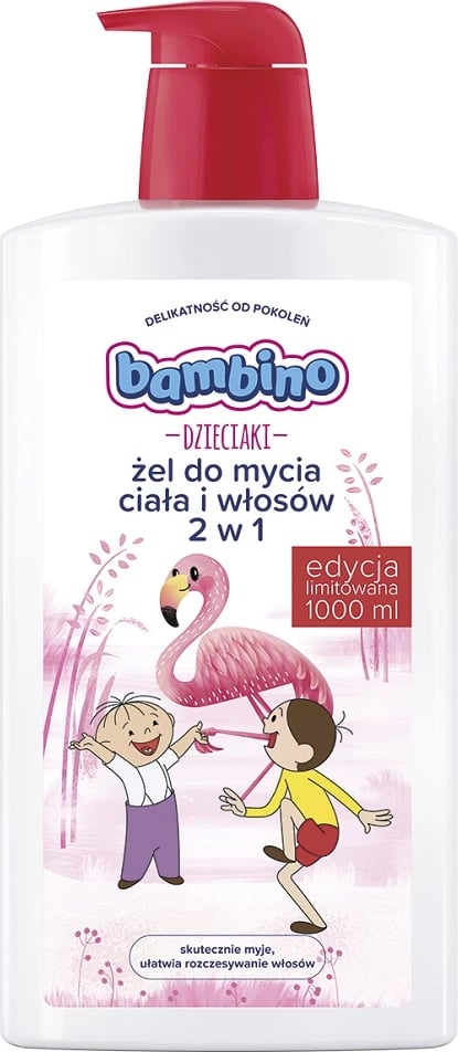 Xhel për trup dhe flokë për fëmijë Bambino Bolek and Lolek Flaming 1000ml