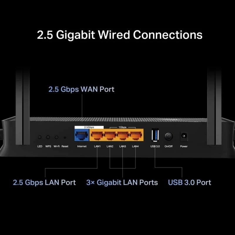 Router Wi‑Fi 7, TP-Link Archer BE230, BE3600 dual-band, porte 2.5Gbps WAN/LAN, USB 3.0, i zi