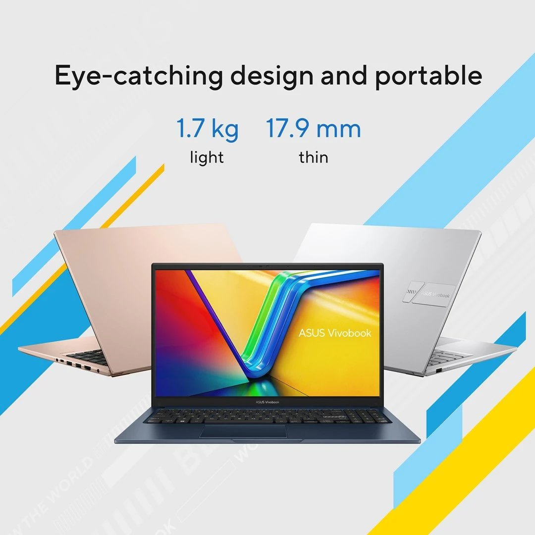 Laptop ASUS Vivobook 15 X1504VA-BQ2947, 15.6", Intel Core 5 120U, 16 GB RAM, 512 GB SSD, Blu Laptop ASUS Vivobook 15 X1504VA-BQ2947, 15.6", Intel Core 5 120U, 16 GB RAM, 512 GB SSD, Blu