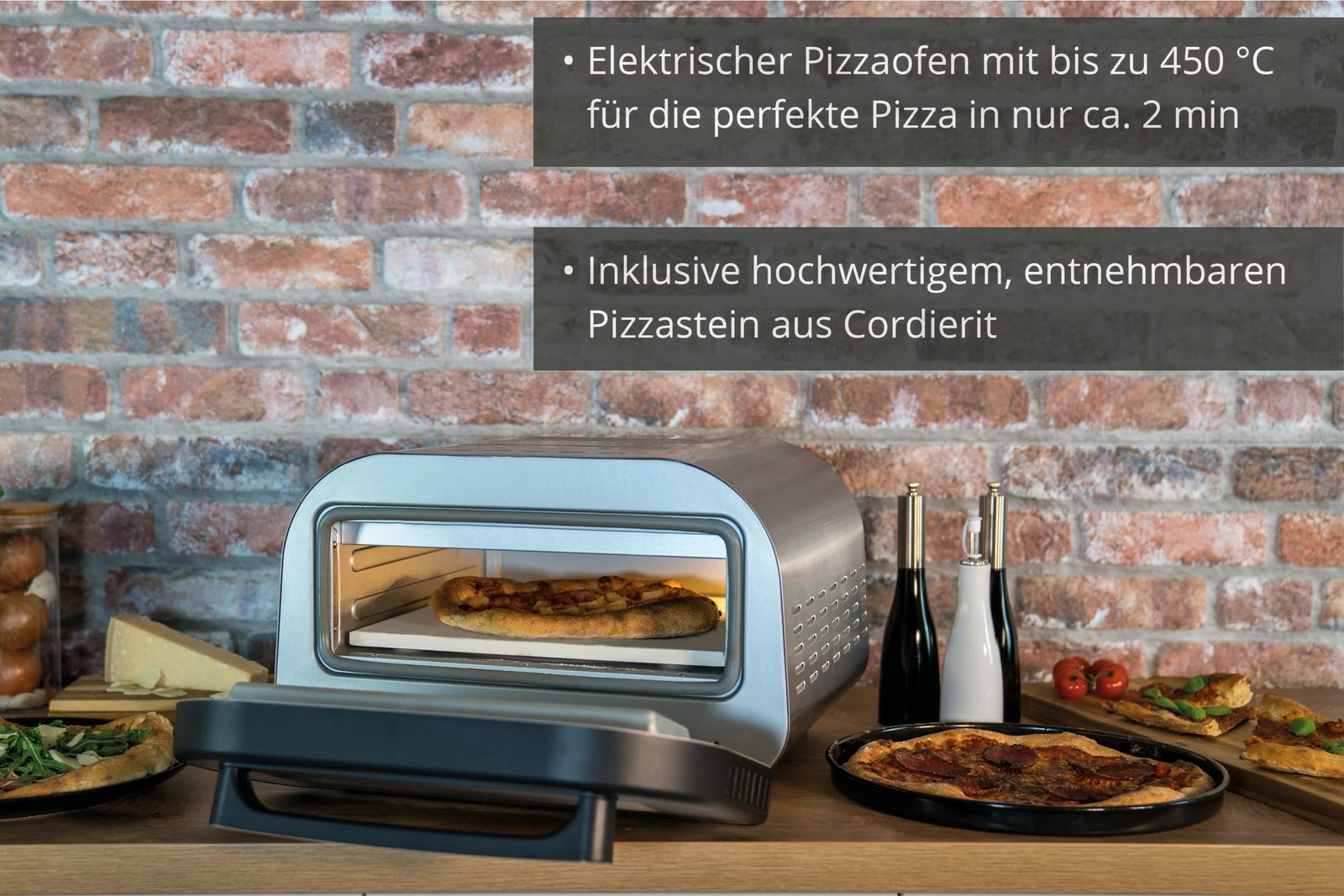 Furrë pice UNOLD 68816 LUIGI, inox, 30cm