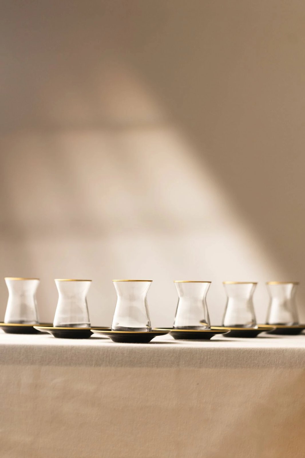 Set gotash çaji (12 copë), Hermia Concept, ngjyrë e zezë