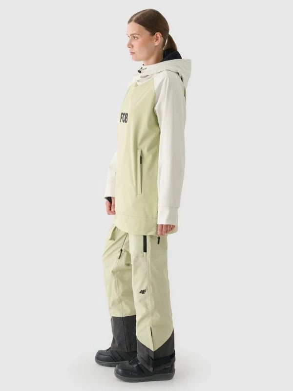 Jakne snowboardi për femra 4f, e zezë