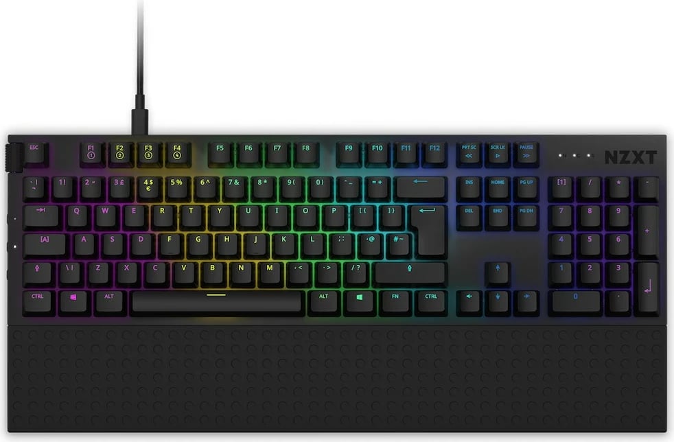 Tastierë NZXT Function KB-1FSUK-BR - USB, e zezë