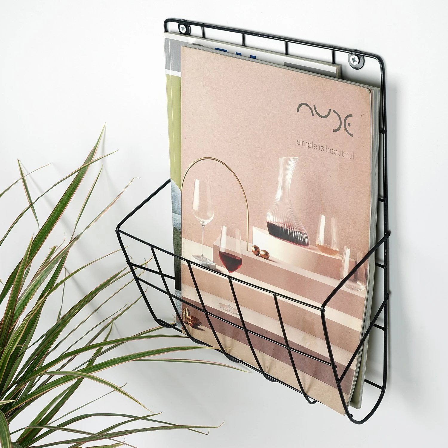 Organizues muri Wallity, WR086, metal i zi, 26x29x10 cm