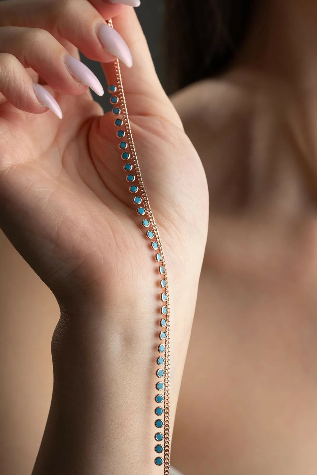 Byzylyk kyçeli argjendi, gur tyrkuaz, NRZ999700