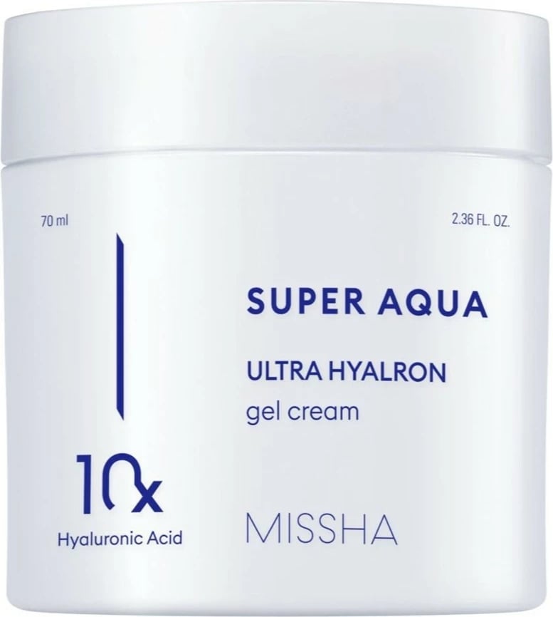 Krem-gel për fytyrë Missha Super Aqua Ultra Hyalron Gel Cream për femra 70ml Krem-gel për fytyrë Missha Super Aqua Ultra Hyalron Gel Cream për femra 70ml