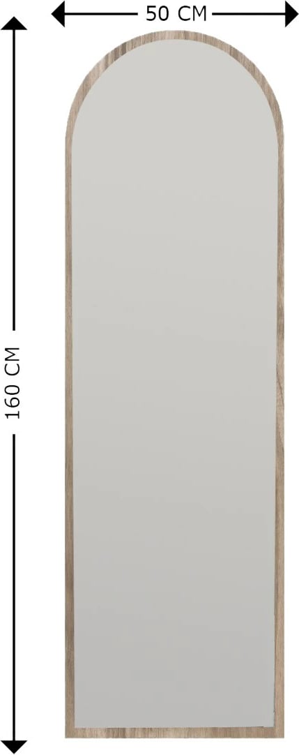 Pasqyrë dekorative Emma, ngjyrë arre, Skye Decor