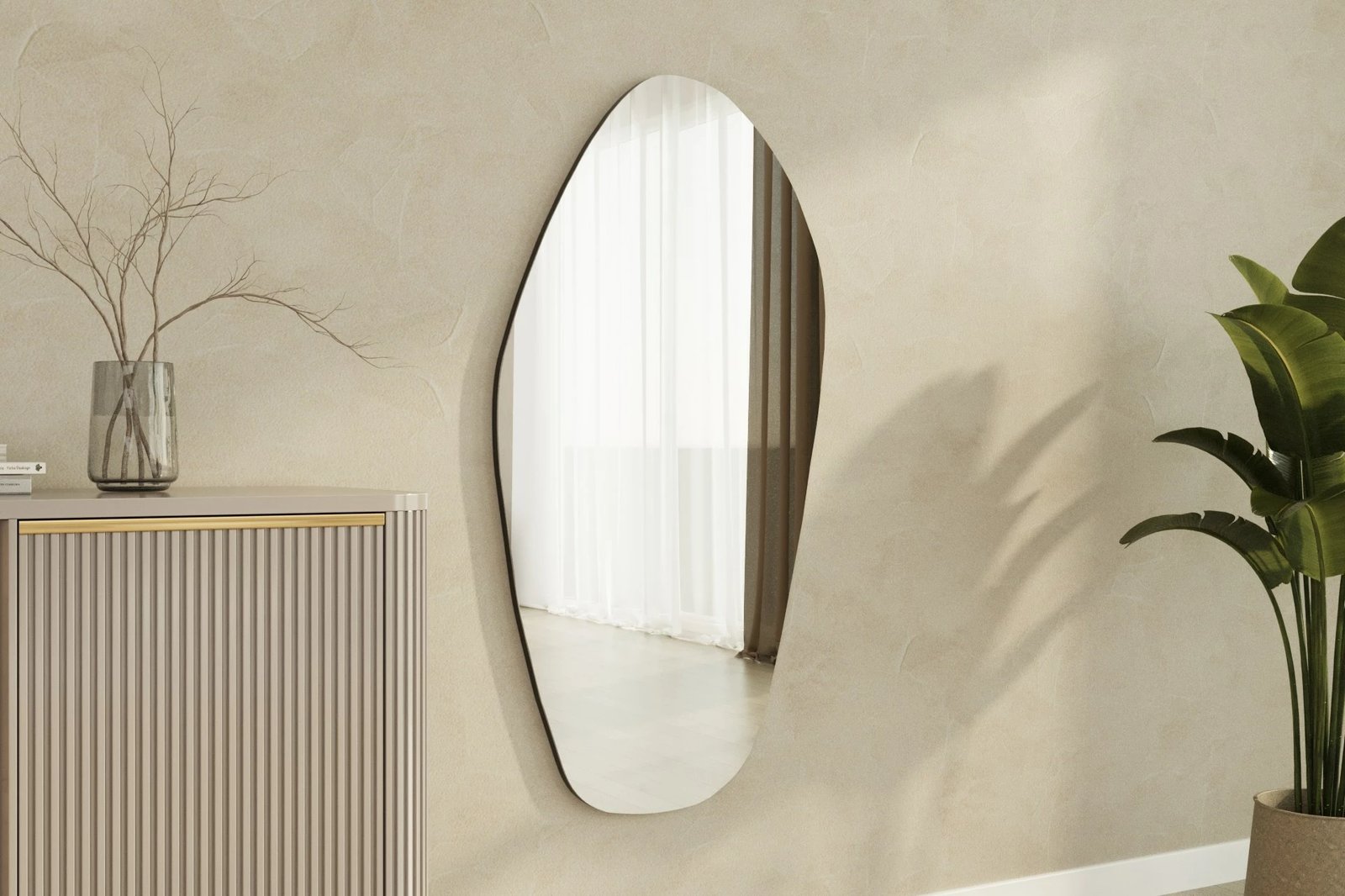 Pasqyrë Hanah Home, Bella, e zezë