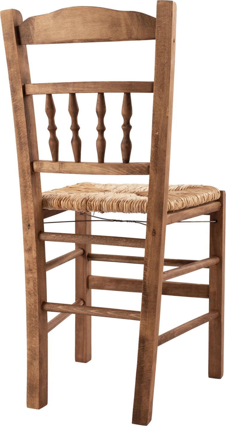 Karrige tradicionale me kashtë, ngjyrë arre, FH10258.01