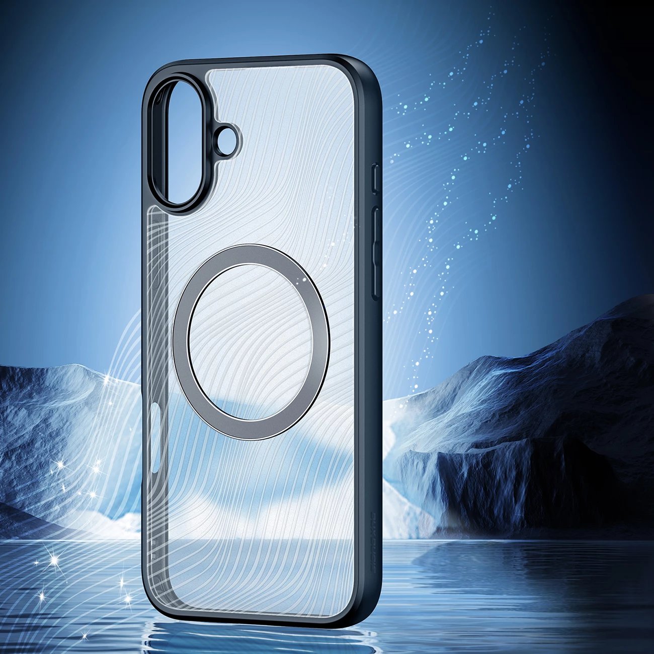 Mbështjellës Dux Ducis Aimo Mag për iPhone 16, MagSafe, i zi