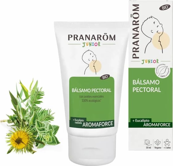 Balsam për gjoks për fëmijë Pranarôm Aromaforce Junior, 50ml