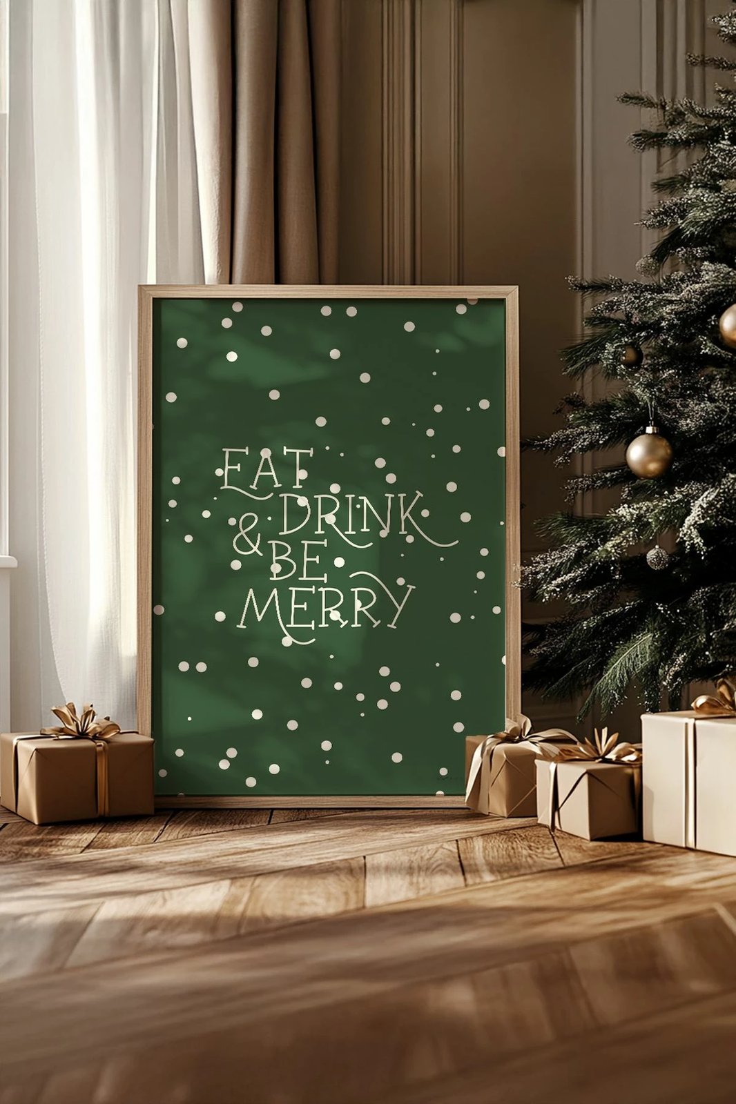 Pikturë dekorative me kornizë, Wallity, Nwyearsngmdl25, shumëngjyrëshe, 33x48cm