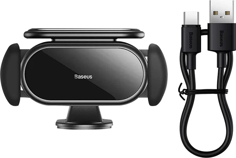 Mbështjellës Baseus Steel Cannon Pro, për veturë, me karikues diellor, i zi