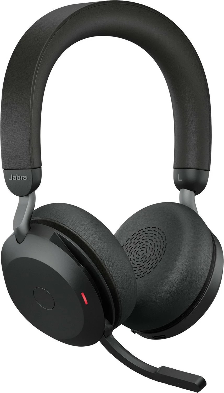 Kufje Jabra Evolve2 75, USB-C UC me mbajtëse tavoline, të zeza, Wired & Wireless