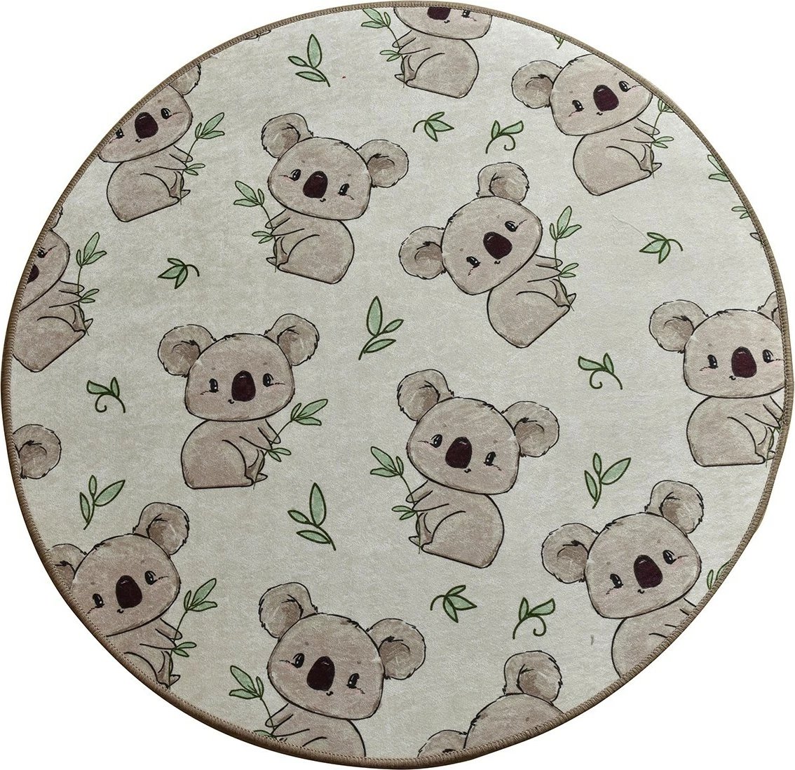 Qilim i rrumbullakët, model koala, shumëngjyrësh, 100 cm