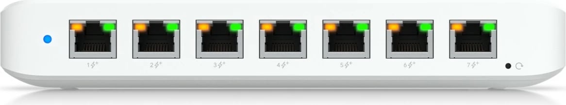 Switch Ubiquiti Ultra 60W, 8 porta, Gigabit, Managed, PoE, i bardhë