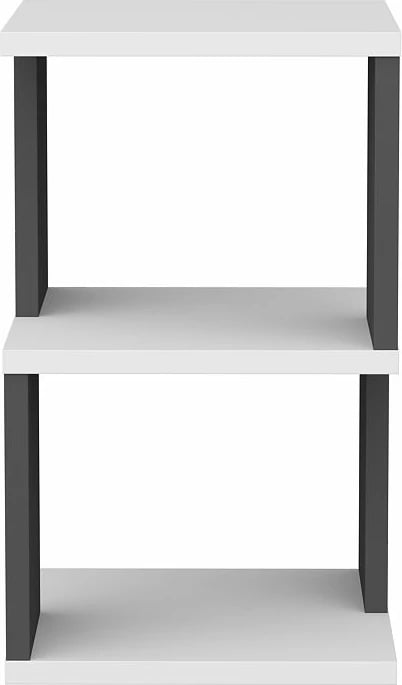 Komodinë Hanah Home Carter, e bardhë dhe antracit