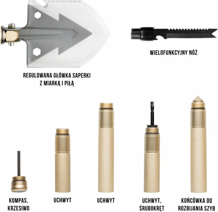 Lopatë multifunksionale Macgyver, unisex