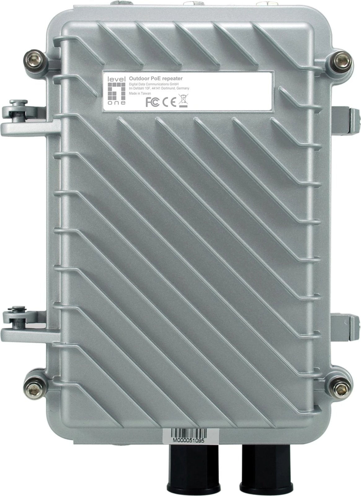 Përsëritës rrjeti LevelOne POR-1100, PoE, 100m, IP66, argjendtë