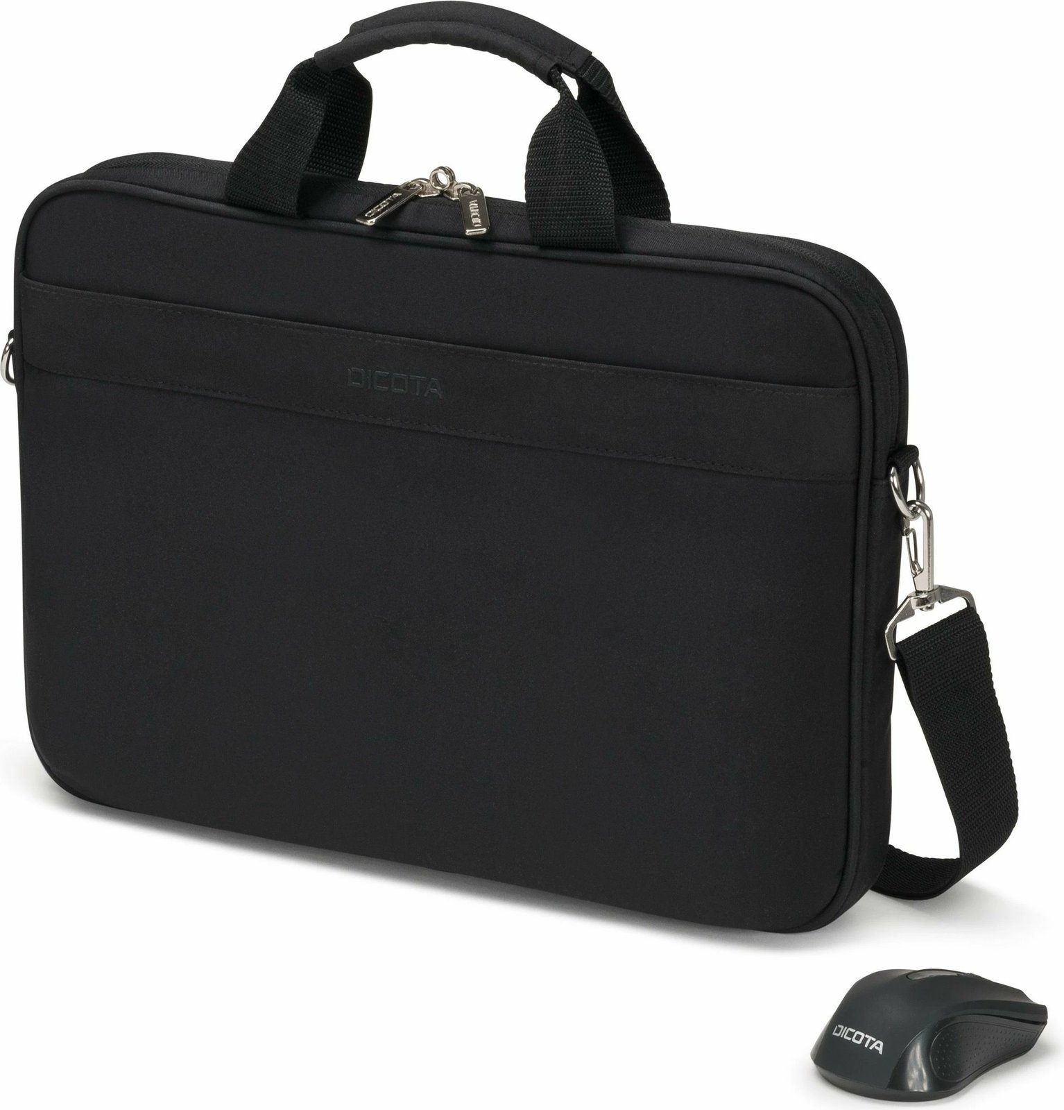 Kasë DICOTA Top Traveller me maus wireless, 15.6", e zezë