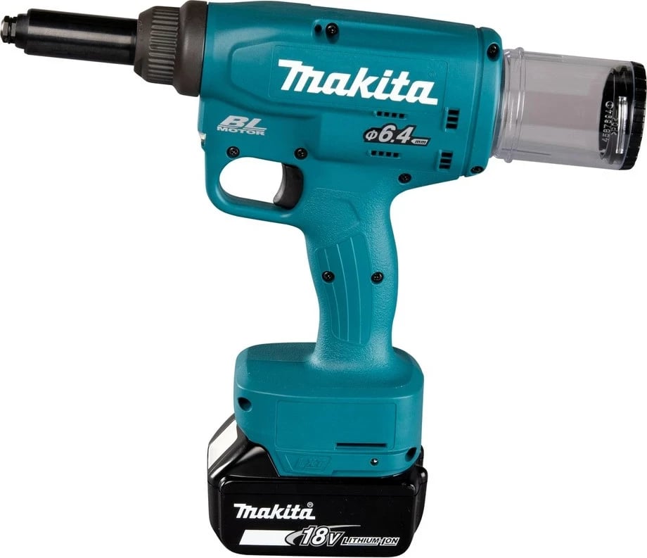 Riveter dore Makita DRV250RFJ, elektrik, 18V, Blu