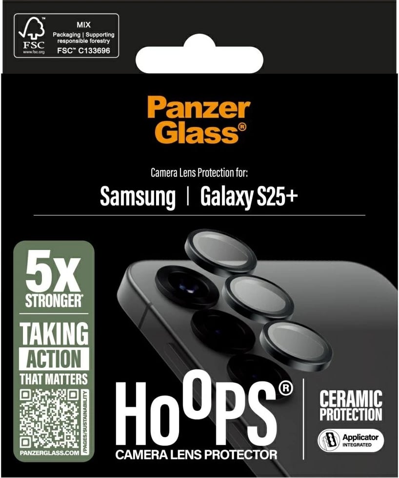 Mbështjellës PanzerGlass Hoops për lente kamerës, për Samsung Galaxy S25+