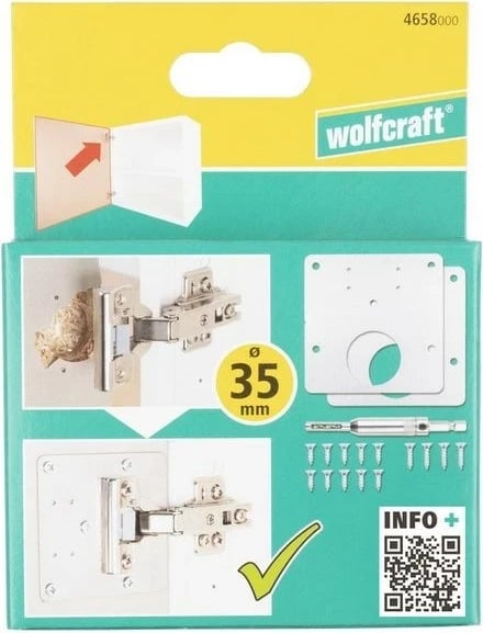 Set riparimi Wolfcraft WF4658000 për kuti menteshash, anë dere