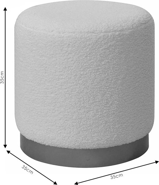 Karrige për bar Dash boucle krem-ari D35x35cm