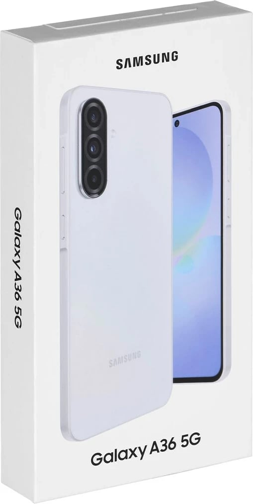 Celular Samsung Galaxy A36, 6.7", 8+256 GB, 5G, i bardhë