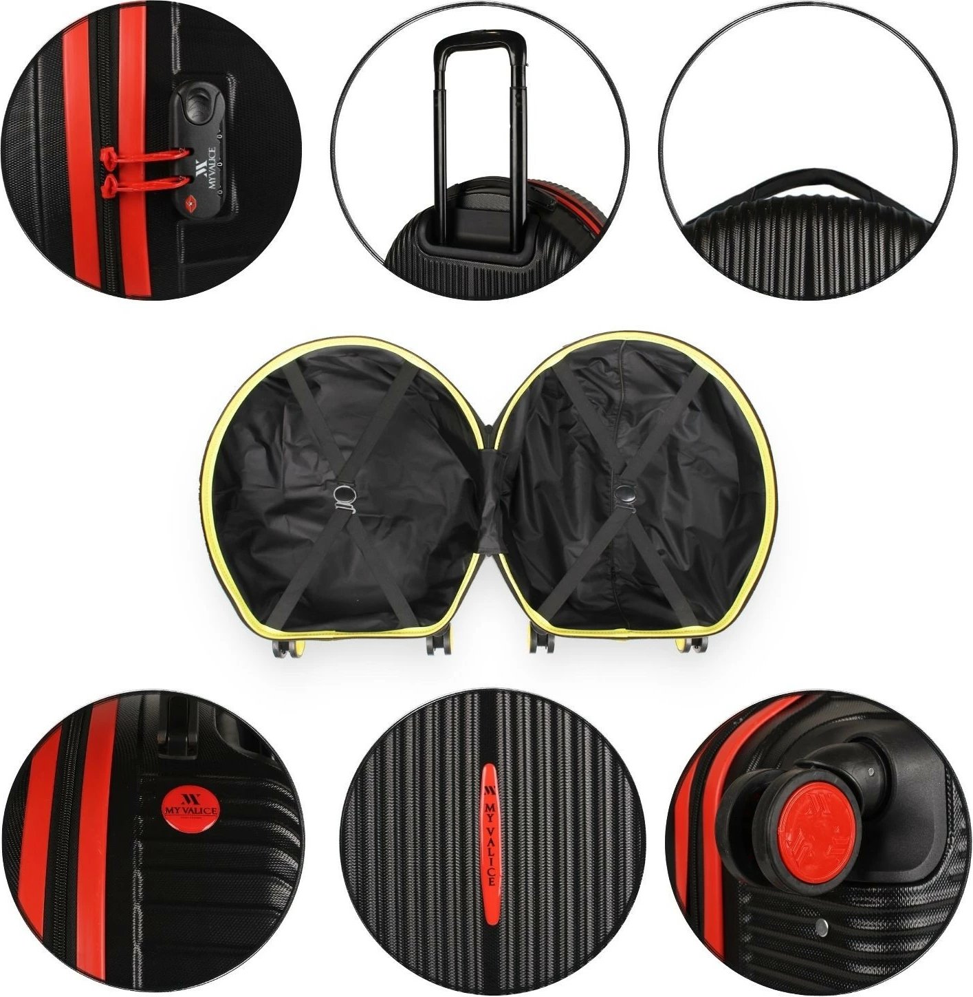 Valixhe udhëtimi Zoozie Bags, e zezë, 2347