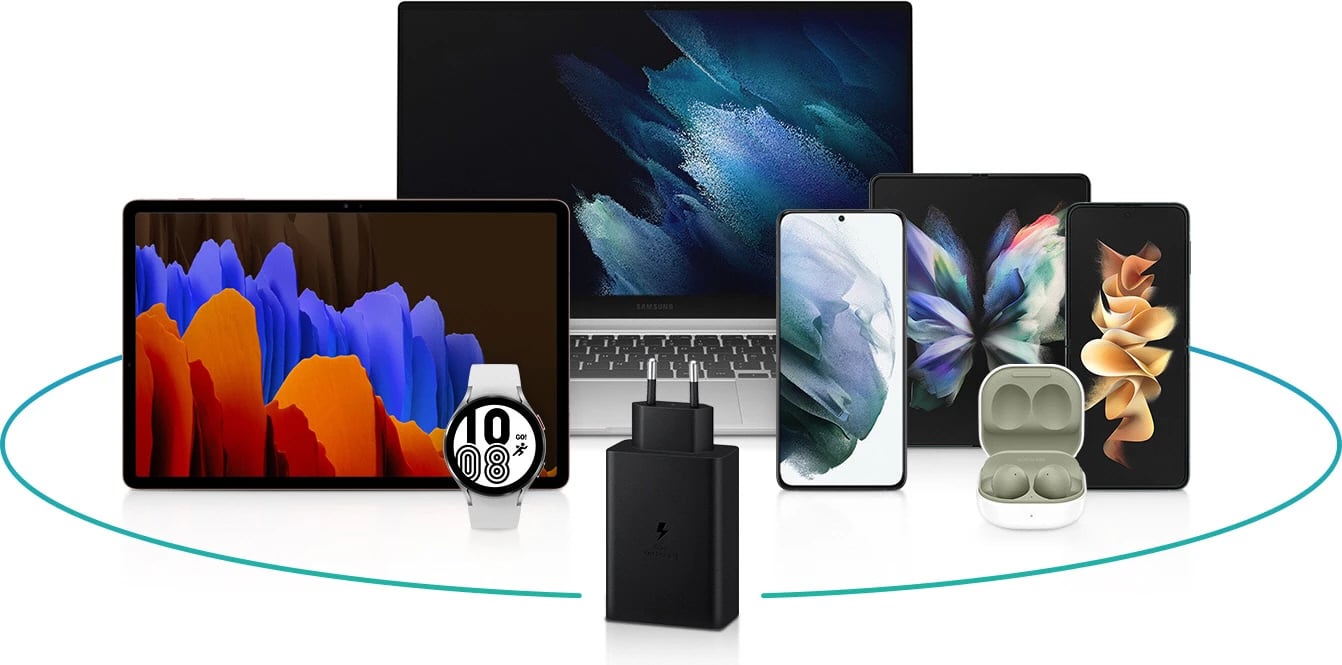 Karikues muri Samsung EP-T6530NBEGEU, 65W, 2x USB-C, 1x USB-A, i zi