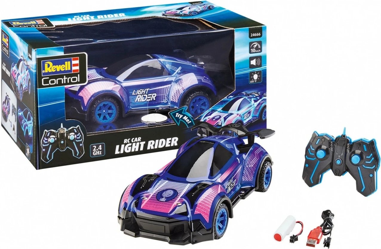 Veture me telekomandë Revell RC Light Rider, 1:16, e zezë/blu