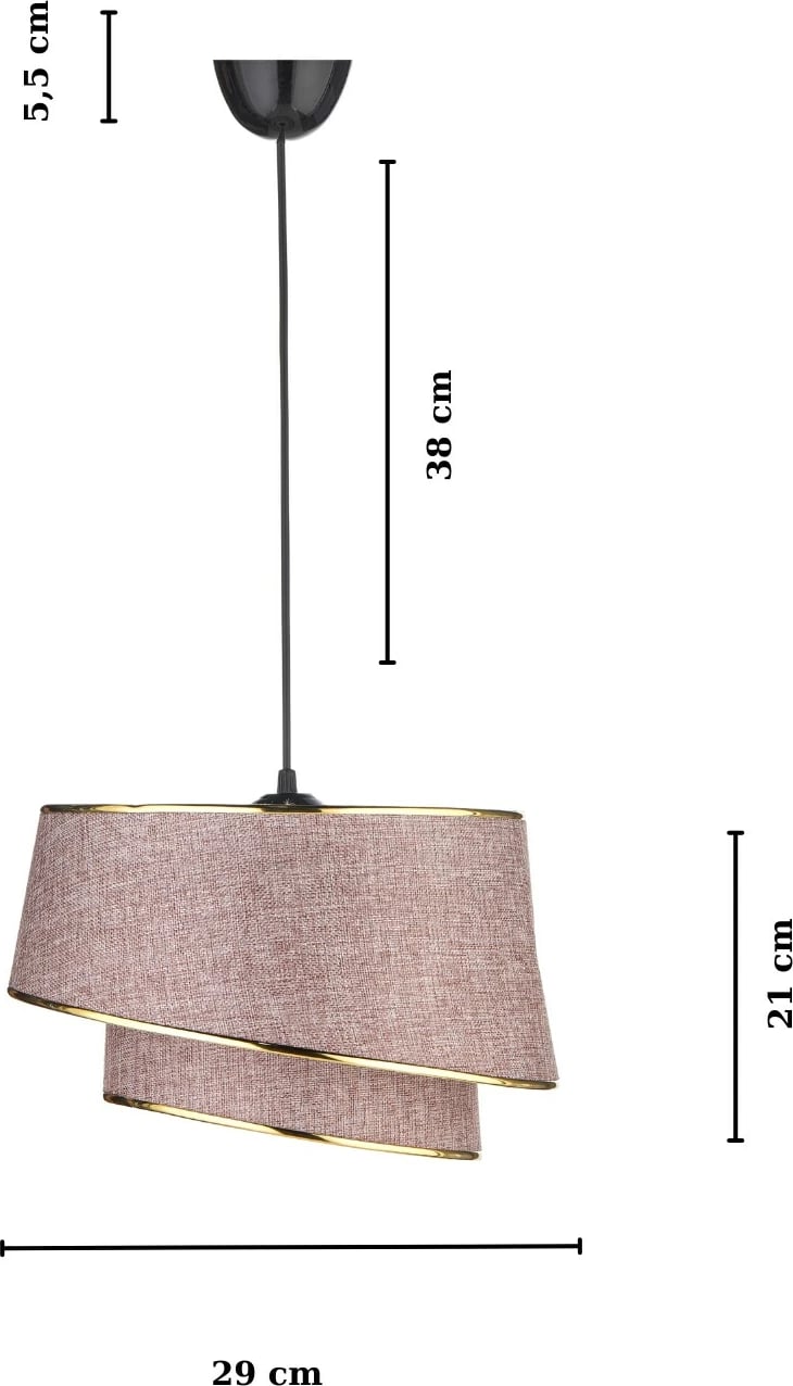 Llambë tavani Opviq, KS-2013, kafe dhe ari, lartësi e rregullueshme