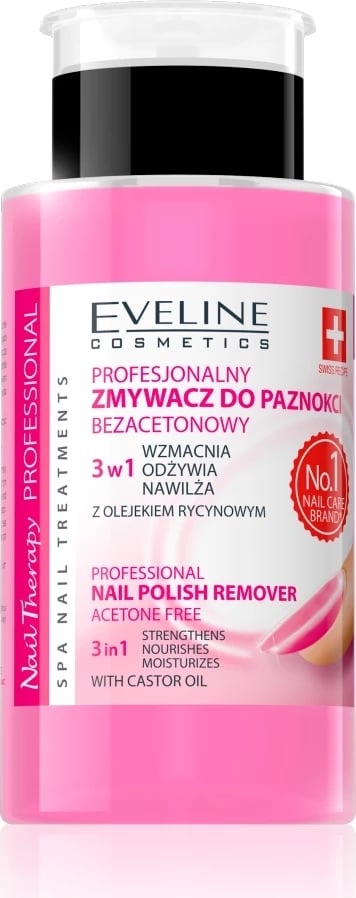Largues llaku për thonj Eveline Cosmetics Nail Therapy Professional Non-Acetone, 190ml