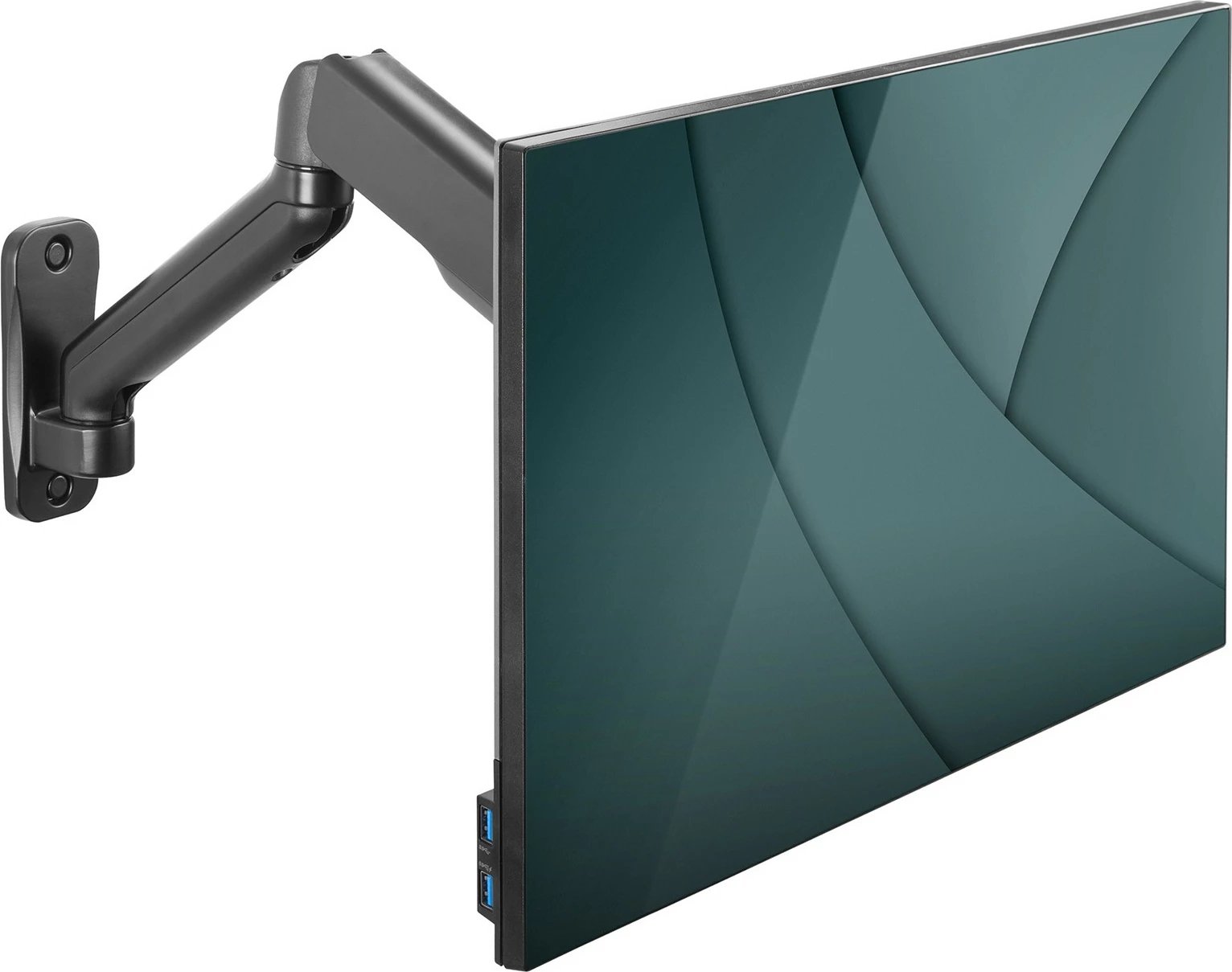 Mbajtëse muri për monitor Digitus, universal, me gaz, 32 inç, e zezë